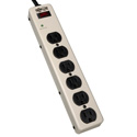 Tripp Lite PM6NS Waber Surge Protector Strip Metal 6 Outlet 6ft Cord