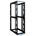 Tripp Lite SR42UBEXPNDNR3 42U 4-Post Open Frame Rack Cabinet Square Hole Heavy Duty Caster