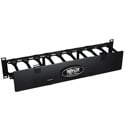 Photo of Tripp Lite SRCABLEDUCT2UHD Rack Enclosure Horizontal Cable Manager Steel w Finger Duct 2URM