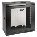 Tripp Lite 12U Low-Profile Wall-Mount Rack Enclosure Cabinet Removable Side Panels 25H x 24W x 13D