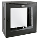 Photo of Tripp Lite 12U Very Low-Profile Wall-Mount Rack Enclosure Cabinet w/ Clear Acrylic Window Removable Side Panels 25x24x13