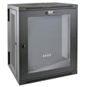 Tripp Lite 15U Low-Profile Wall-Mount Rack Enclosure W/ Clear Acrylic Window Double Hinge Removable Side Panels 30x24x22