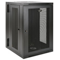 Tripp Lite 18U Wall-Mount Rack Enclosure Cabinet Double Hinge Removable Side Panels 36H x 24W x 26D