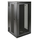 Tripp Lite 26U Wall-Mount Rack Enclosure Cabinet Double Hinge Removable Side Panels 50H x 24W x 26D