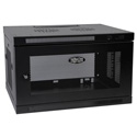 Photo of Tripp Lite 6U Low-Profile Wall-Mount Rack Enclosure Cabinet Removable Side Panels 15H x 24W x 22D