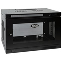 Tripp Lite 9U Low-Profile Wall-Mount Rack Enclosure Cabinet Removable Side Panels 20H x 24W x 18D