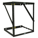 Tripp Lite 12U Heavy-Duty Flat-Pack Low-Profile Wall-Mount 2-Post Open Frame Rack 25H x 20W x 18D