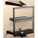 Tripp Lite 12U Flat-Pack Low-Profile Wall-Mount Pivoting 2-Post Open Frame Rack 31H x 20W x 20D