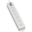 Tripp Lite TLM606NC Power It 6-Outlet Power Strip 6 Foot Cord Power Switch Cover White Housing