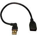 Tripp Lite U005-10I USB A/A Extension Cable (USB-A Left-Angle M to USB-A F) 10-Inch