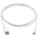 Photo of Tripp Lite U050AB-006-WH Safe-IT USB-A to USB Micro-B Antibacterial Cable - Male/Male - White - 6 Foot