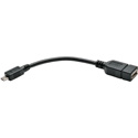 Photo of Tripp Lite U052-06N Micro USB to USB OTG Host Adapter Cable 5-Pin Micro USB B to USB A M/F 6-Inch
