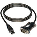 Photo of Tripp Lite U209-000-R 5 foot USB to Serial Adapter Cable USB-A Male to DB9 Male