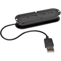 Tripp Lite U222-004-R 4-Port USB 2.0 Hi-Speed Ultra-Mini Compact Hub with Power Adapter