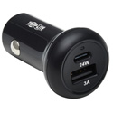 Photo of Tripp Lite U280-C02-24W-1B USB Car Charger Dual-Port 24W USB-C USB-A QC 3.0 - Black