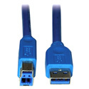 Photo of Tripp Lite U322-006 6ft USB 3.0 SuperSpeed Device Cable 5 Gbps A Male to B Male 6 Foot - Blue