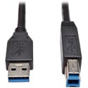 Photo of Tripp Lite U322-010-BK USB 3.0 SuperSpeed Device Cable (AB M/M) Black 10 Feet