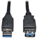 Photo of Tripp Lite U324-006-BK USB 3.0 SuperSpeed Extension Cable (AA M/F) Black 6 Feet