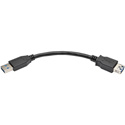 Tripp Lite U324-06N-BK USB 3.0 SuperSpeed Type-A Extension Cable (M/F) Black 6 Inch