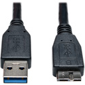 Photo of Tripp Lite U326-003-BK USB 3.0 SuperSpeed Device Cable (A to Micro-B M/M) Black 3 Feet