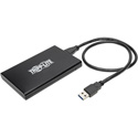 Tripp Lite U357-025-UASP USB 3.0 SuperSpeed External 2.5 in. SATA Hard Drive Enclosure - Built-In Cable and UASP Support