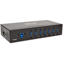 Tripp Lite U360-007-IND 7-Port Rugged Industrial USB 3.0 SuperSpeed Hub with 15KV ESD Immunity and Metal Case Mountable