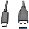 Photo of Tripp Lite U428-003-G2 Male/Male USB-C to USB-A Cable - USB 3.2 Gen 2 10 Gbps - Thunderbolt 3 Compatible - 3 Foot