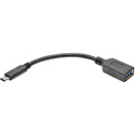 Tripp Lite USB 3.1 USB-C Male to USB-A Female Adapter Cable - 6-Inch