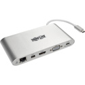 Tripp Lite U442-DOCK1 USB-C Docking Station USB-A DVI HDMI VGA DP mDP Gbe USB Charging