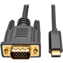 Tripp Lite U444-016-V USB 3.1 Gen 1 to VGA DisplayPort Alternate Mode Adapter Cable (M/M) 1920 x 1200 (1080p) 16 Feet