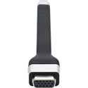 Tripp Lite U444-F5N-VGA USB-C to VGA Flat Adapter Cable Thunderbolt 3 M/F - 5 Inch - Black