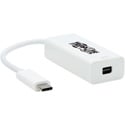 Photo of Tripp Lite U444-06N-MDP8W USB-C to Mini DisplayPort Adapter Cable with Equalizer 8K - White - 6 Inch