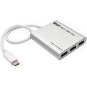 Tripp Lite U460-004-4A 4-Port USB 3.1 Hub - USB-C to 4x1 USB-A Aluminum