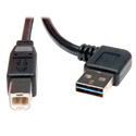 Photo of Tripp Lite UR022-006-RA USB 2.0 Right-Angle Reversible A Male to B Male - 6 ft.
