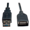 Photo of Tripp Lite UR024-001 USB 2.0 Reversible A Male to A Female Extension - 1 ft.