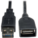 Tripp Lite UR024-06N Universal Reversible USB 2.0 Hi-Speed Extension Cable (Reversible A to A) 6-in.