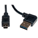 Tripp Lite UR030-006-RA USB 2.0 RA Rev. A Male to 5-Pin Mini B Male - 6 ft.