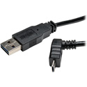 Photo of Tripp Lite UR050-001-UPB Universal Reversible USB 2.0 Hi-Speed Cable (Reversible A to Up-Angle 5 Pin Micro B M/M) 1 Feet