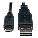 Photo of Tripp Lite UR050-003 USB 2.0 Reversible A Male to Micro B Male Cable - 3 ft.