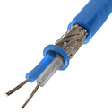 Trompeter TWC-124-1A Twinax Cable 124 Ohm PVC Jacket - Blue - 500 Feet