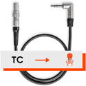 Photo of Tentacle Sync C03 Standard 5-pin LEMO Connector into Tentacle SYNC E/TRACK E & ORIGINAL Timecode Cable