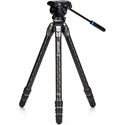 Benro TTOR34CLVS4PRO Tortoise Columnless Carbon Fiber 3 Series Tripod System with S4Pro Video Head