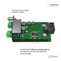 tvONE 1RK-SPDR-PWR Additional Voltage Selector Module for use with ONErack Spider