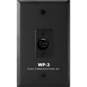 RTS WP-3 Two Channel 6-pin Male XLR Wall Plate