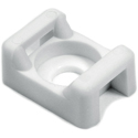 Photo of HellermannTyton CTM110M4 Cable Tie Anchor Mount - .58x.37in/.19 Inch Hole Dia/.2 Inch Max Tie - PA66 - White - 1000/pkg