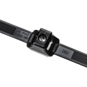 Hellermann Tyton DCT90HIRK2 Dual Cable Clamp Tie - 13in Long/.25in Stud Dia/1.30in Max Bundle Dia/150lb-Black-50 Pack
