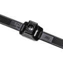 Photo of Hellermann Tyton DCT90HIRK2 Dual Cable Clamp Tie - 13in Long/.25in Stud Dia/1.30in Max Bundle Dia/150lb-Black-50 Pack