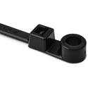 Photo of Hellerman Tyton T50MI0C2 1-Piece Cable Tie and Screw Mount - 12.4-Inch Long - Black - 100/pkg