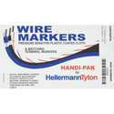 HellermannTyton TCWM3 Handi-Pak Cable Marker Booklet - (10) 1-45 - White - 1 Pack