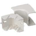 Photo of HellermannTyton TSRP2FW-33-1 Internal Corner Cover - 1-1/4 Inch / 1 Inch Bend Radius - PVC - Office White - 1/bag